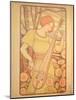 Young Woman with a Lute-Paul Berthon-Mounted Giclee Print