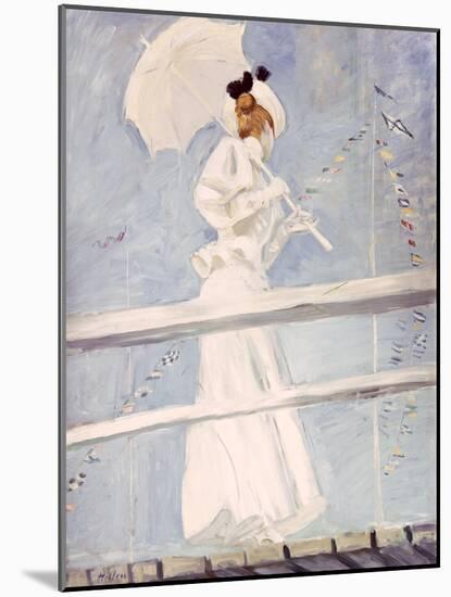 Young Woman with a Parasol on a Jetty-Paul Cesar Helleu-Mounted Giclee Print