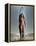 Young Woman with a Surfboard-Ben Welsh-Framed Premier Image Canvas