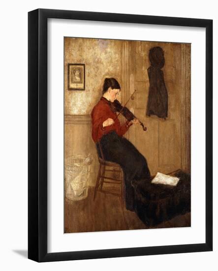 Young Woman with a Violin, 1897-98-Gwen John-Framed Giclee Print