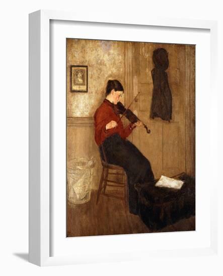 Young Woman with a Violin, 1897-98-Gwen John-Framed Giclee Print