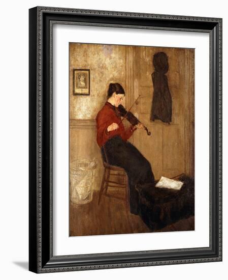 Young Woman with a Violin, 1897-98-Gwen John-Framed Giclee Print