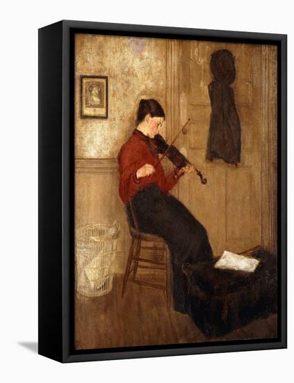 Young Woman with a Violin, 1897-98-Gwen John-Framed Premier Image Canvas