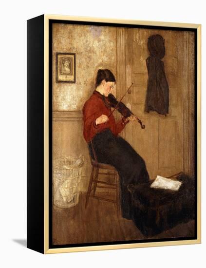 Young Woman with a Violin, 1897-98-Gwen John-Framed Premier Image Canvas