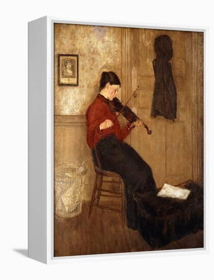 Young Woman with a Violin, 1897-98-Gwen John-Framed Premier Image Canvas