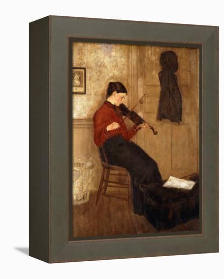 Young Woman with a Violin-Gwen John-Framed Premier Image Canvas