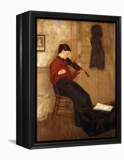 Young Woman with a Violin-Gwen John-Framed Premier Image Canvas