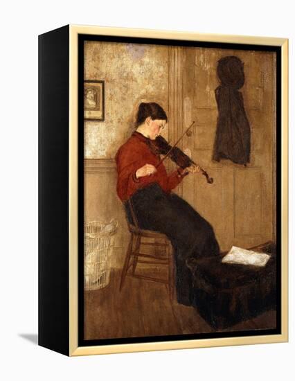 Young Woman with a Violin-Gwen John-Framed Premier Image Canvas