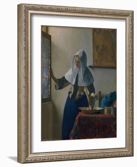 Young Woman with a Water Jug, c.1662-Johannes Vermeer-Framed Giclee Print