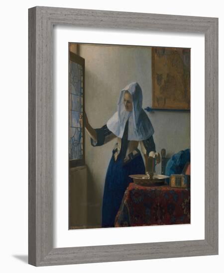 Young Woman with a Water Jug, c.1662-Johannes Vermeer-Framed Giclee Print