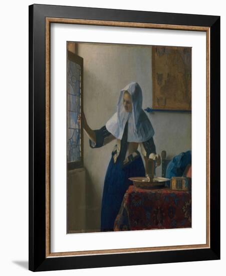 Young Woman with a Water Jug, c.1662-Johannes Vermeer-Framed Giclee Print