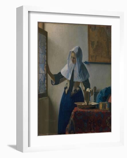 Young Woman with a Water Jug, c.1662-Johannes Vermeer-Framed Giclee Print