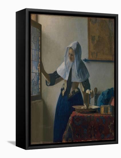 Young Woman with a Water Jug, c.1662-Johannes Vermeer-Framed Premier Image Canvas