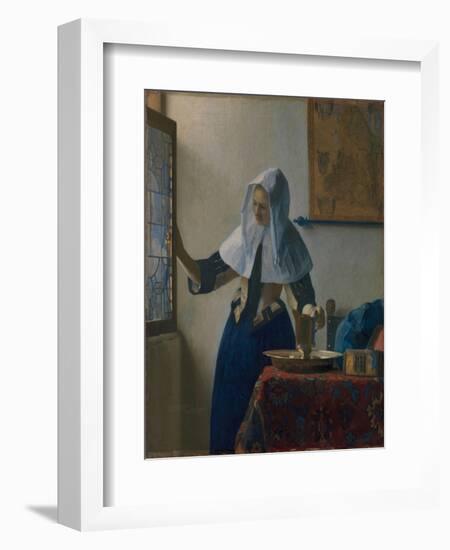 Young Woman with a Water Jug, c.1662-Johannes Vermeer-Framed Giclee Print