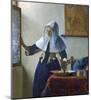 Young Woman with a Water Pitcher-Jan Vermeer-Mounted Premium Giclee Print