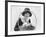 Young Woman with an Easter Basket and a Bunny-null-Framed Photo