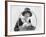 Young Woman with an Easter Basket and a Bunny-null-Framed Photo