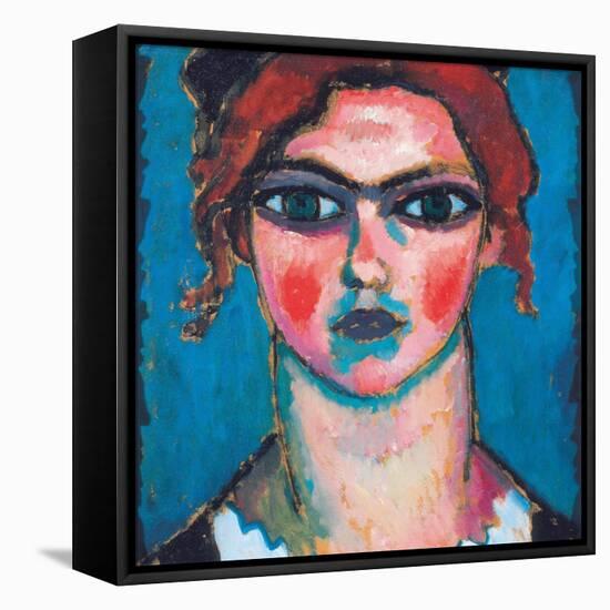Young Woman with Green Eyes, C.1910-Alexej Von Jawlensky-Framed Premier Image Canvas