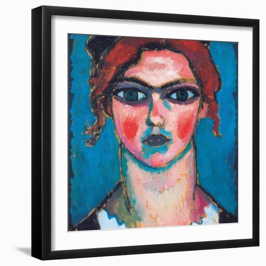 Young Woman with Green Eyes, C.1910-Alexej Von Jawlensky-Framed Giclee Print