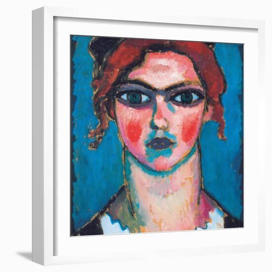 Young Woman with Green Eyes, C.1910-Alexej Von Jawlensky-Framed Giclee Print