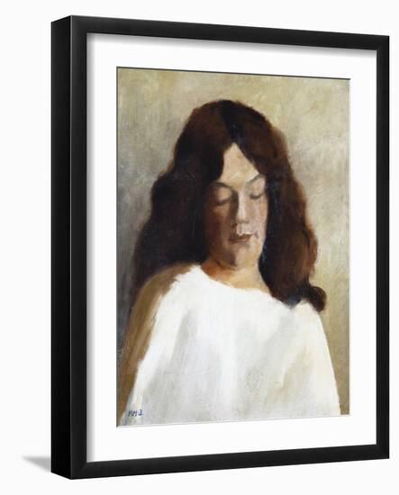 Young Woman with Her Hair Down, C.1897-Paula Modersohn-Becker-Framed Giclee Print