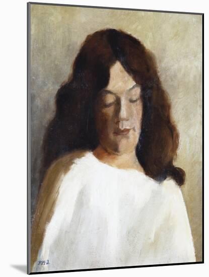 Young Woman with Her Hair Down, C.1897-Paula Modersohn-Becker-Mounted Giclee Print