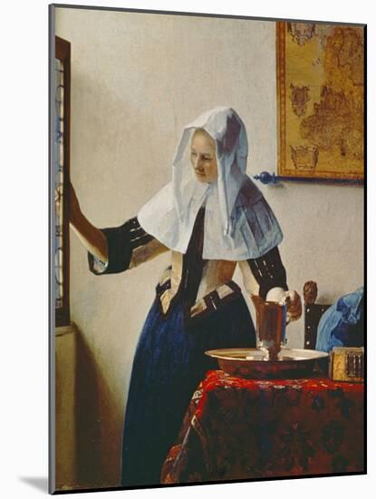 Young Woman with Jug of Water at the Window, about 1663-Johannes Vermeer-Mounted Giclee Print