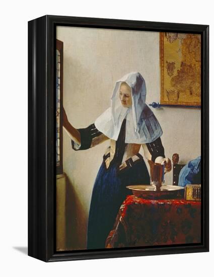 Young Woman with Jug of Water at the Window, about 1663-Johannes Vermeer-Framed Premier Image Canvas