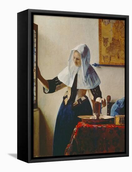 Young Woman with Jug of Water at the Window, about 1663-Johannes Vermeer-Framed Premier Image Canvas