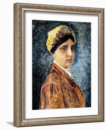 Young Woman with Sterntichel-Isidor Kaufmann-Framed Art Print