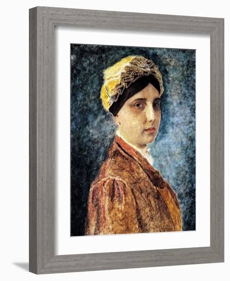 Young Woman with Sterntichel-Isidor Kaufmann-Framed Art Print