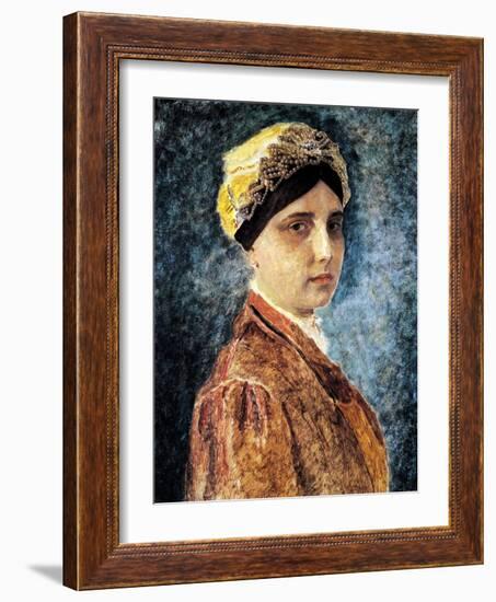 Young Woman with Sterntichel-Isidor Kaufmann-Framed Art Print