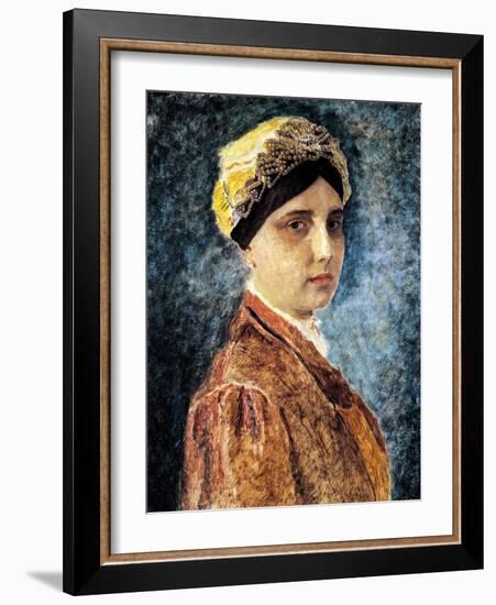 Young Woman with Sterntichel-Isidor Kaufmann-Framed Art Print