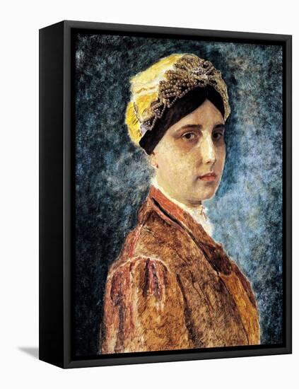 Young Woman with Sterntichel-Isidor Kaufmann-Framed Stretched Canvas