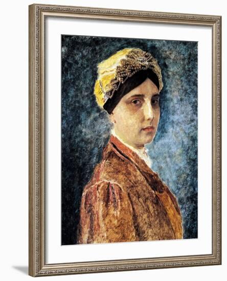 Young Woman with Sterntichel-Isidor Kaufmann-Framed Art Print