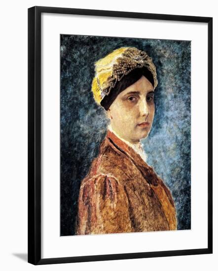 Young Woman with Sterntichel-Isidor Kaufmann-Framed Art Print