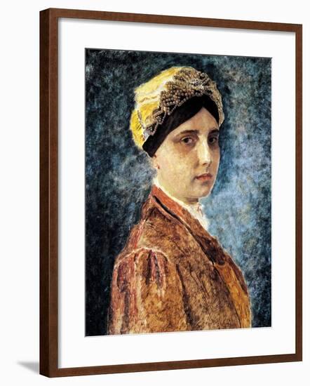 Young Woman with Sterntichel-Isidor Kaufmann-Framed Art Print