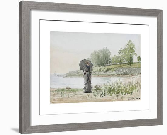 Young Woman-Winslow Homer-Framed Premium Giclee Print