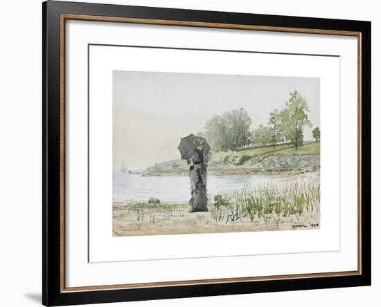 Young Woman-Winslow Homer-Framed Premium Giclee Print