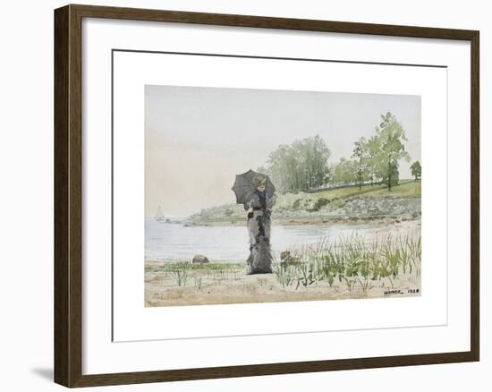 Young Woman-Winslow Homer-Framed Premium Giclee Print