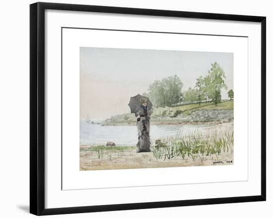 Young Woman-Winslow Homer-Framed Premium Giclee Print