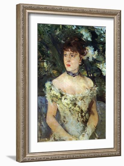 Young Woman-Berthe Morisot-Framed Art Print