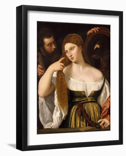 Young Woman-Titian (Tiziano Vecelli)-Framed Giclee Print