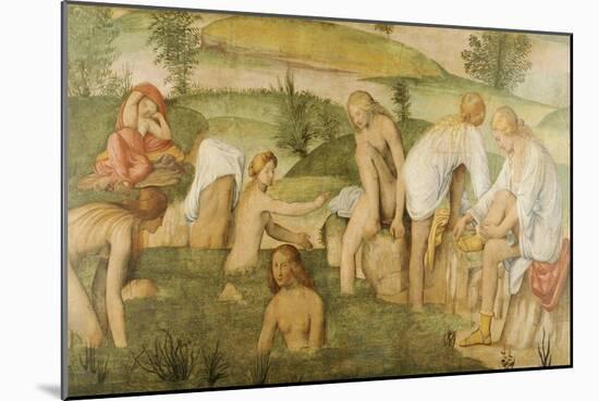 Young Women Bathing-Bernardino Luini-Mounted Giclee Print