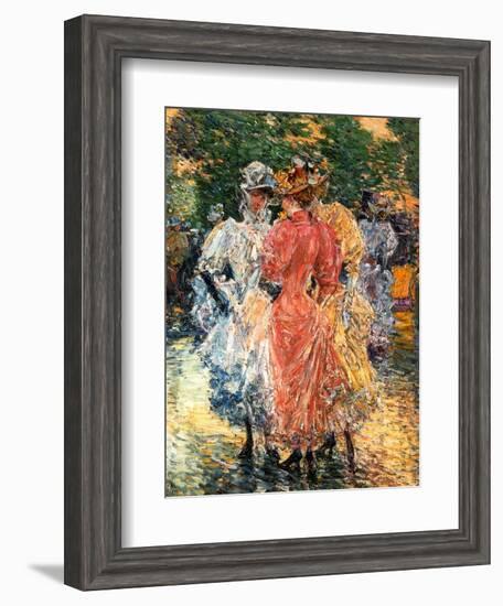 Young Women Chatting, C.1892-Childe Hassam-Framed Giclee Print