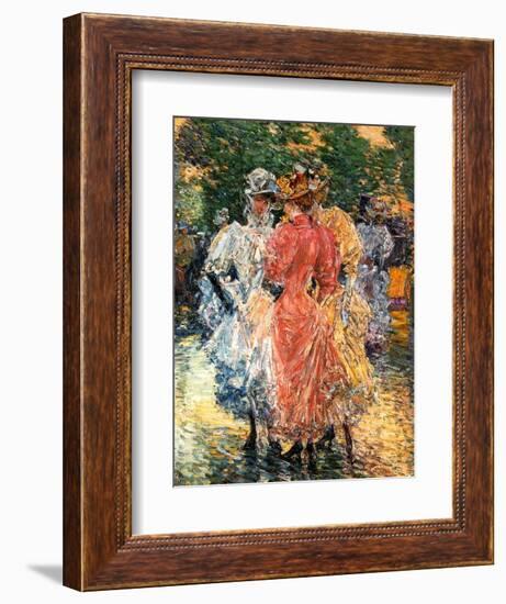 Young Women Chatting, C.1892-Childe Hassam-Framed Giclee Print