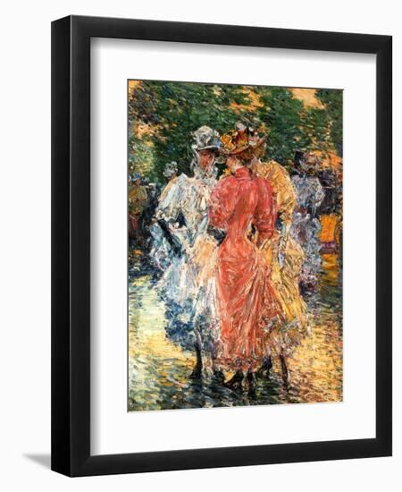 Young Women Chatting, C.1892-Childe Hassam-Framed Giclee Print