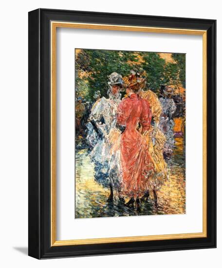 Young Women Chatting, C.1892-Childe Hassam-Framed Giclee Print