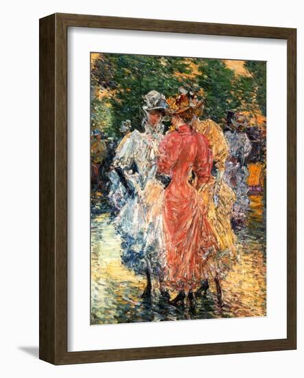 Young Women Chatting, C.1892-Childe Hassam-Framed Giclee Print