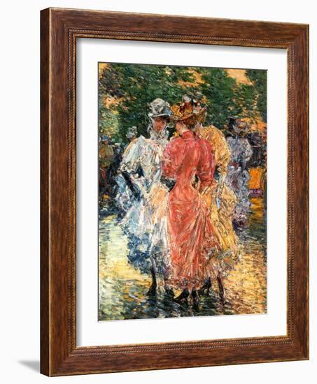 Young Women Chatting, C.1892-Childe Hassam-Framed Giclee Print